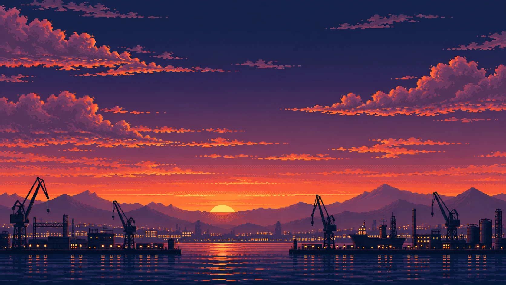 Harbor environment artwork reused in Jev Eleven